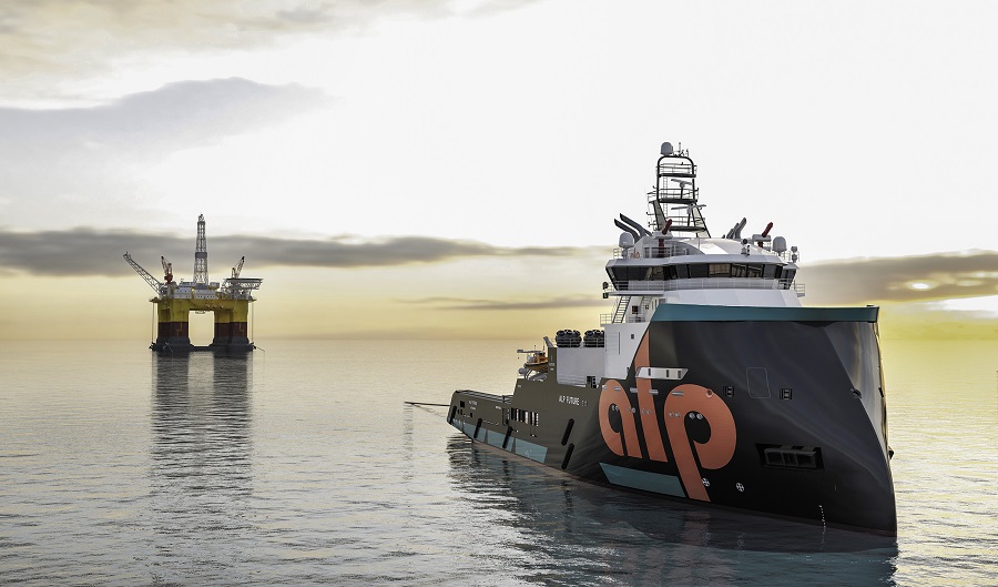 Wizualizacja projektu holownika oceanicznego